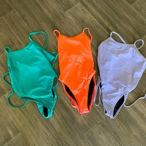 Lot of 3 Jolyn Tie Back Swim Suits Size 26